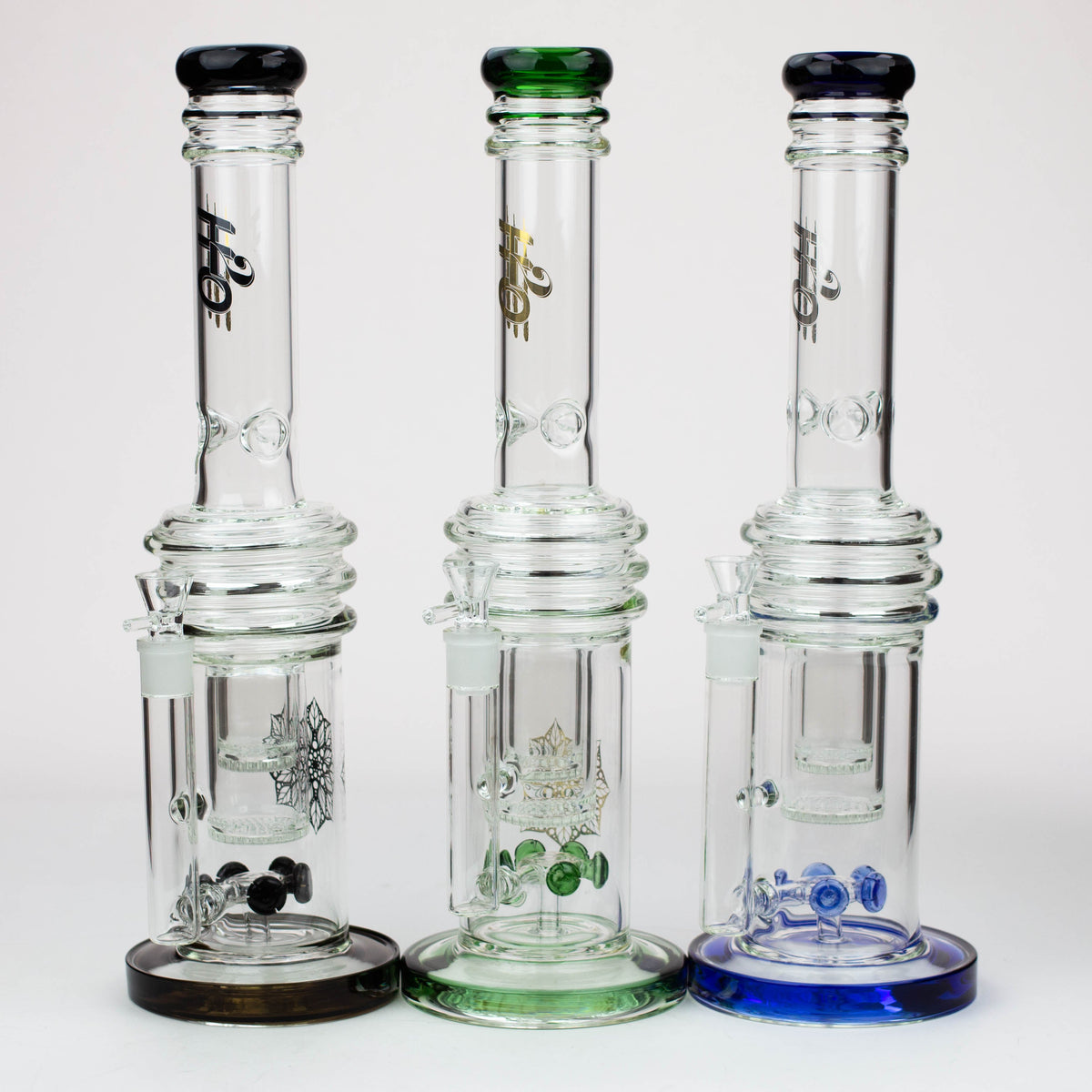 H2O 17 inch Double Layer Honeycomb Bong