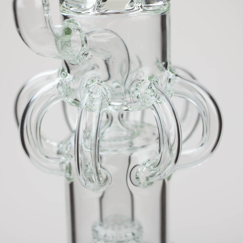 Octopus Recycler on the H2O 15-Inch Cyclone Diffuser Recycler Bong