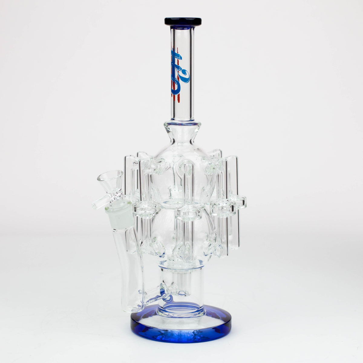 H2O Tentacle Blue Recycler Bong