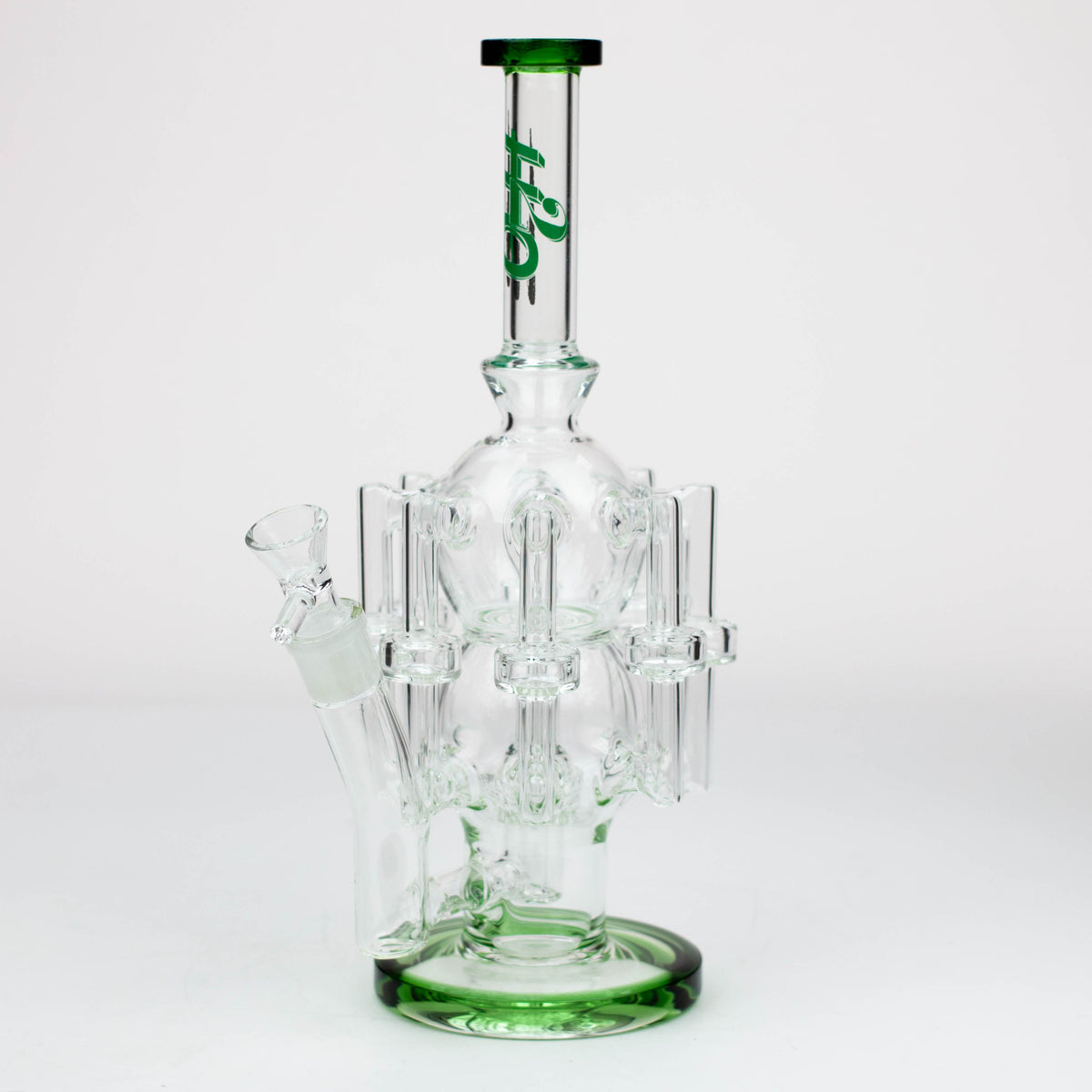 H2O Tentacle Green Recycler Bong