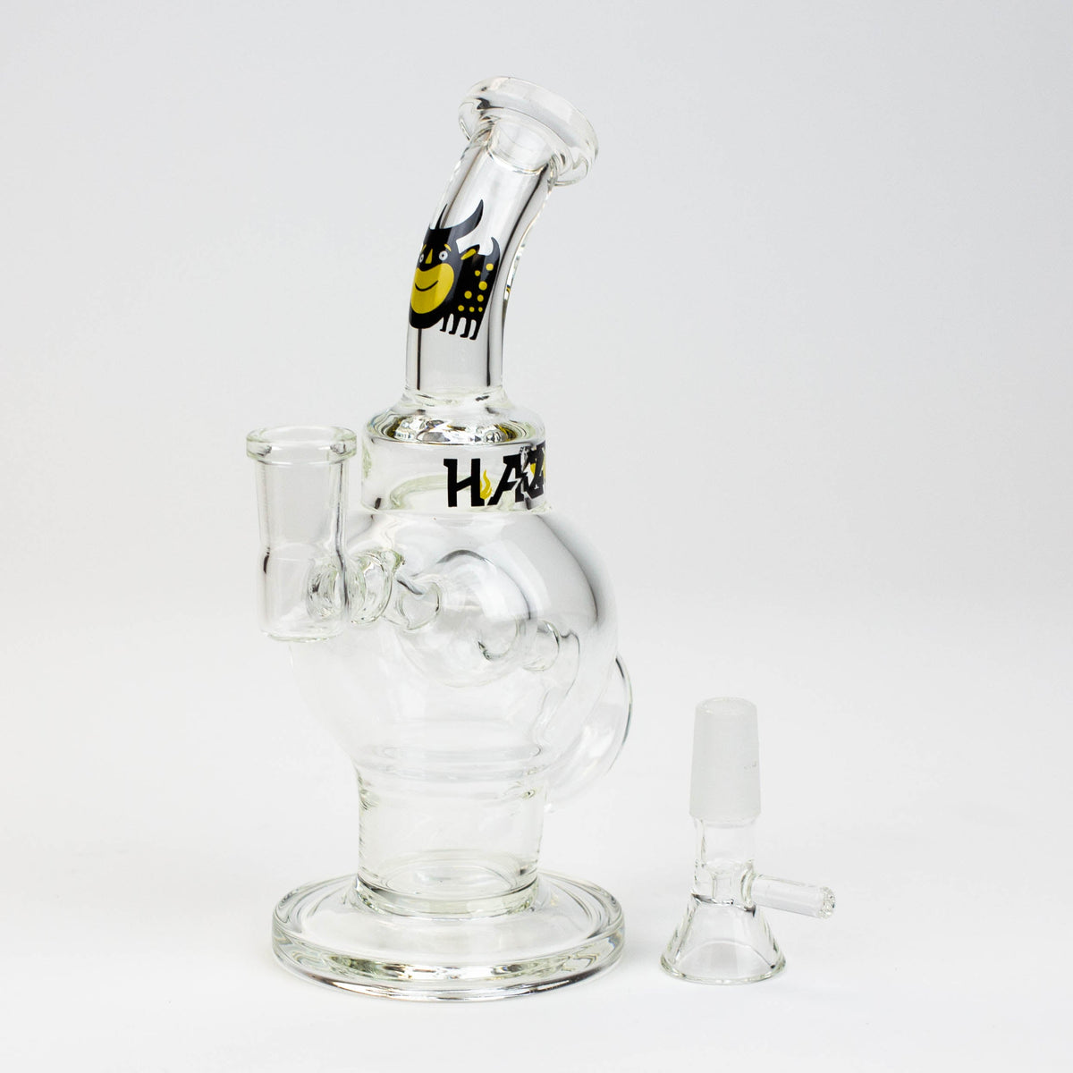 HAZE 7 Inch Sphere Perc Mini Bong with Thick Bowl Piece