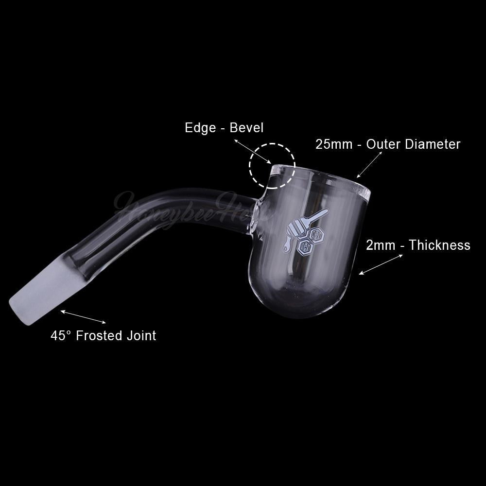 Honeybee Herb - Honey Bevel Banger with 45 degree joint