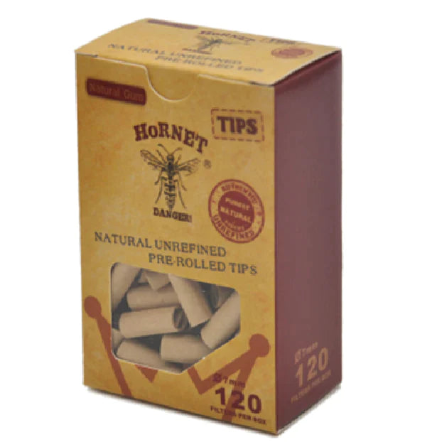 HORNET Unbleached Pre-Rolled Tips