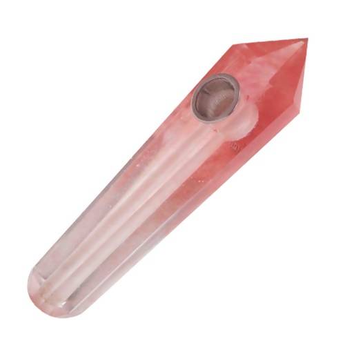 Red Melting Stone Quartz Pipe