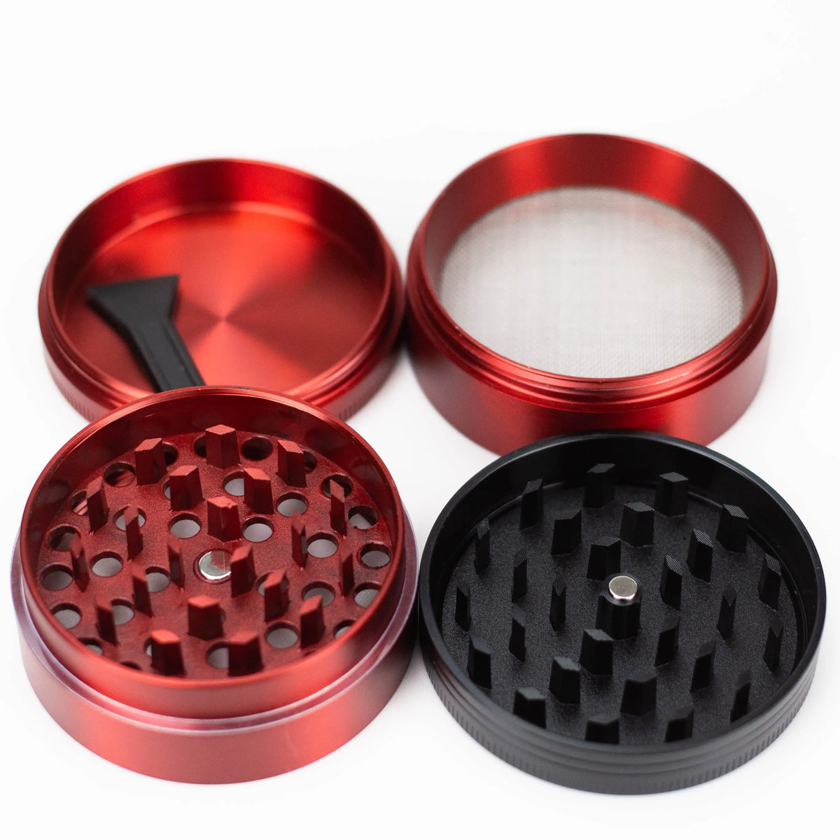 Infyniti 4 piece Red Herb Grinder