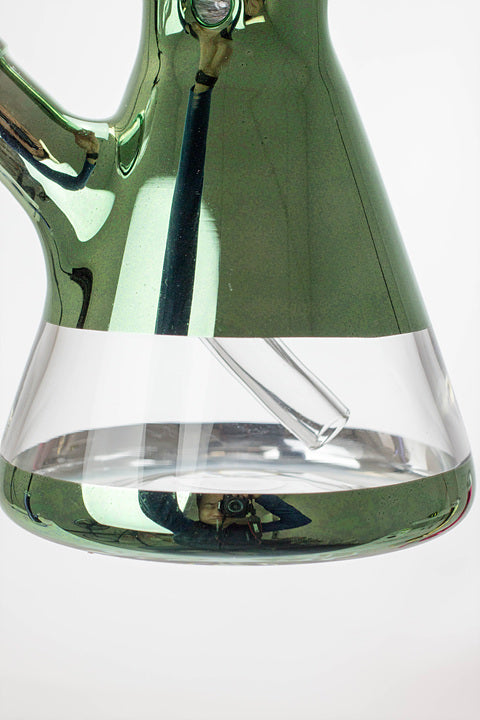 Glass Base of the 12 Inch Metallic Classic Beaker Bong from Infyniti Glass