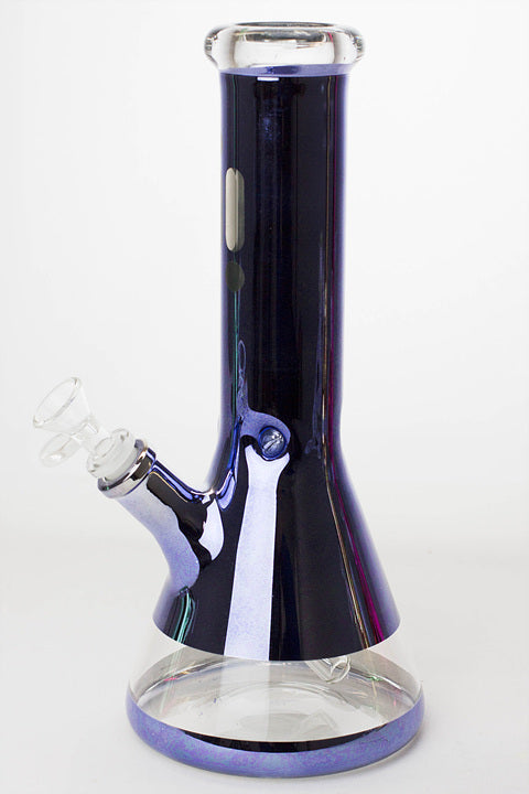 12 Inch Metallic Classic Blue Beaker Bong from Infyniti Glass