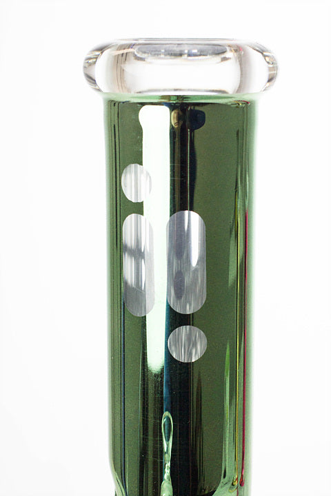 Glass Tube of the 12 Inch Metallic Classic Beaker Bong from Infyniti Glass