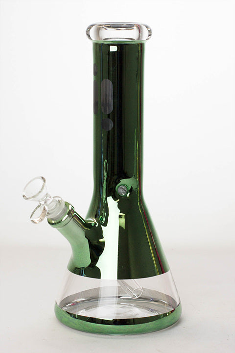 12 Inch Metallic Classic Green Beaker Bong from Infyniti Glass