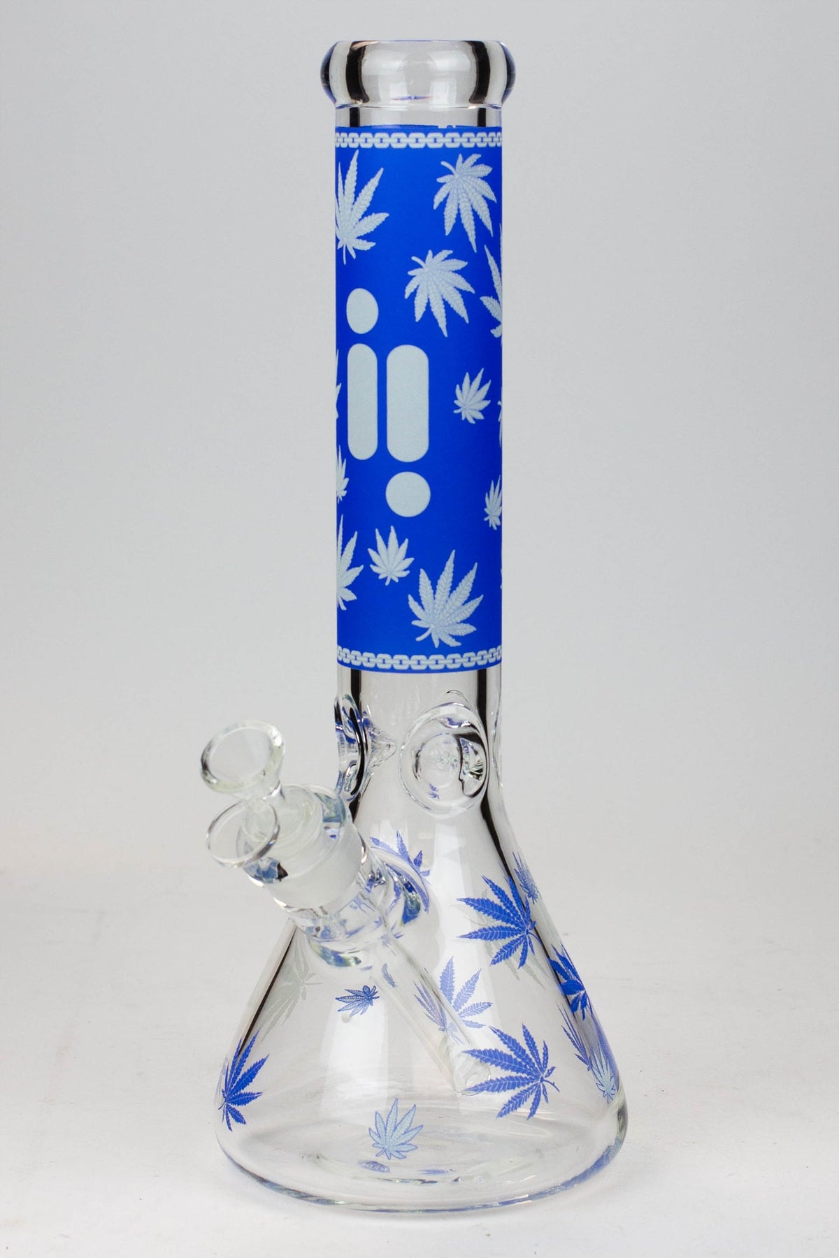 14" Infyniti Glow In The Dark Bong - Blue