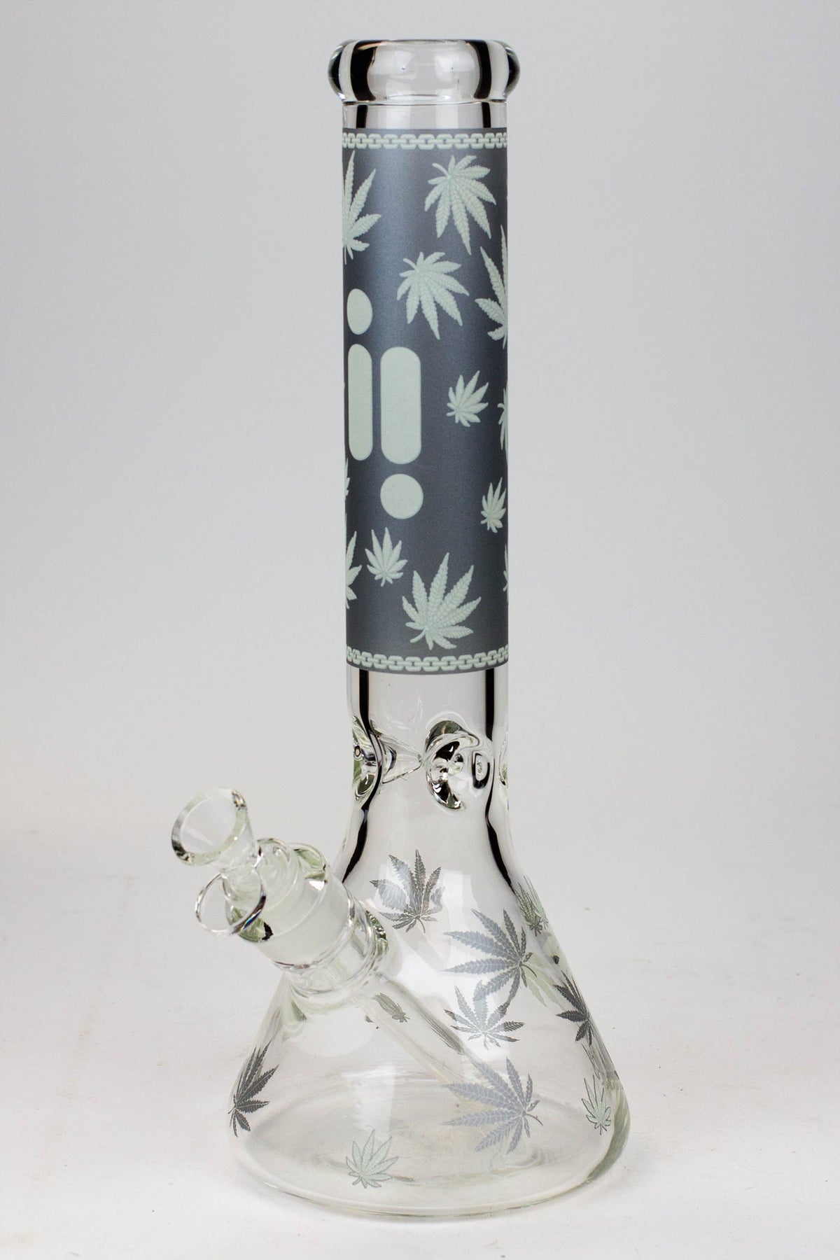 14" Infyniti Glow In The Dark Bong - Grey