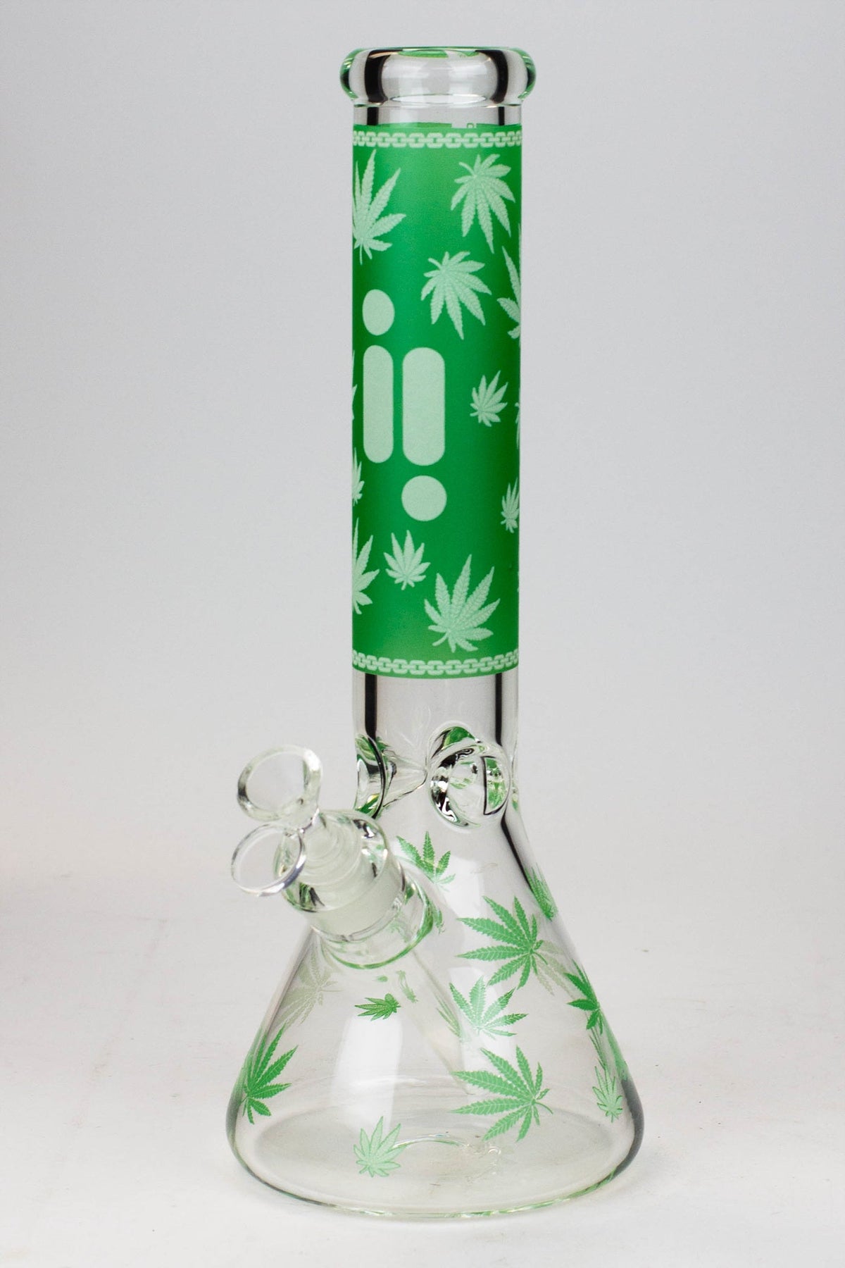 14" Infyniti Glow In The Dark Bong - Green