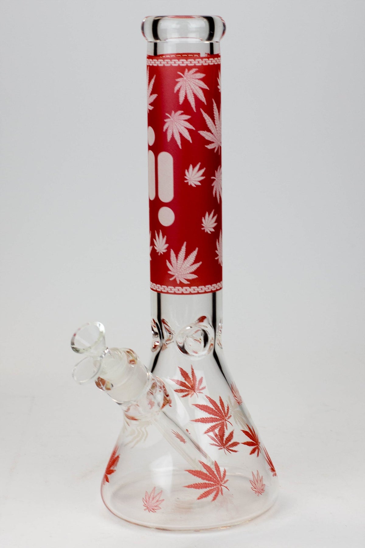 14" Infyniti Glow In The Dark Bong - Red