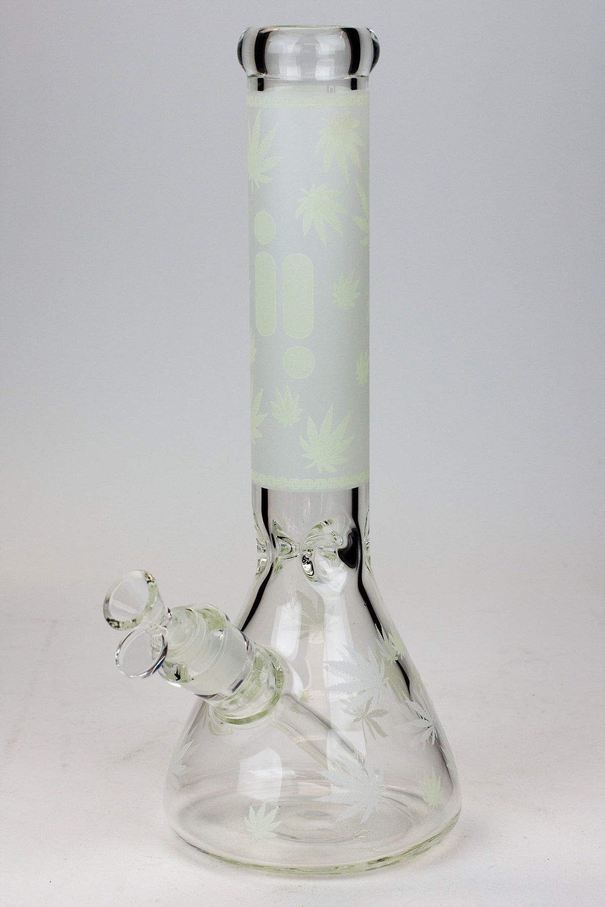 14" Infyniti White Glass Bong