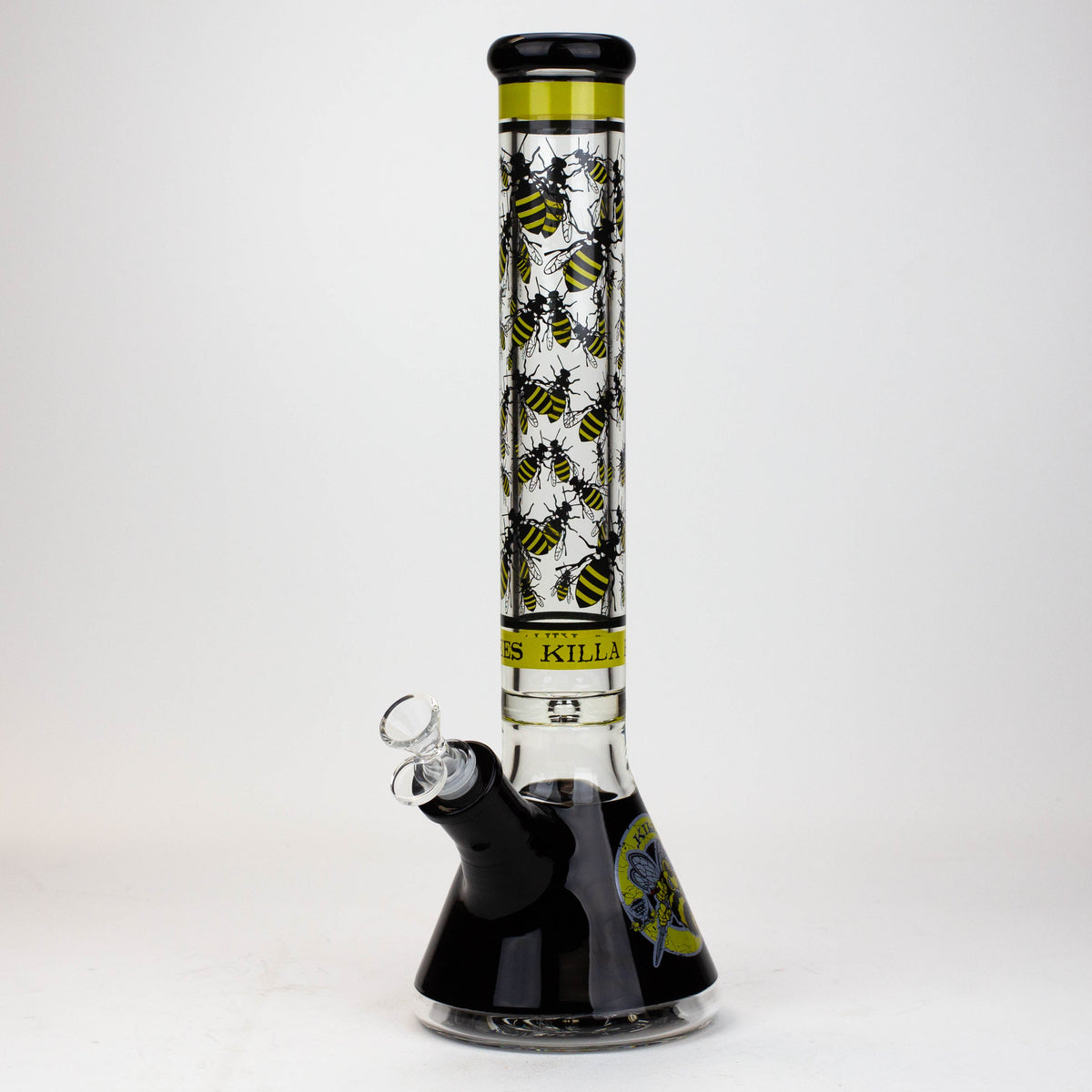 15.5 Inch Killa Bees Pyramid Beaker Bong by Infyniti