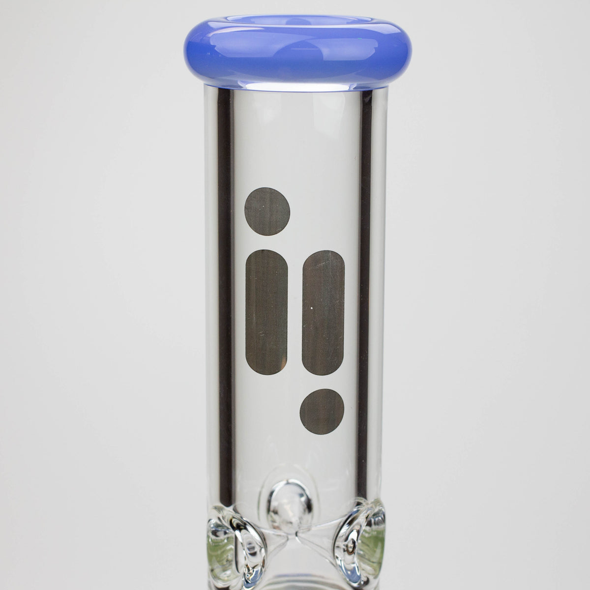 Glass Neck of the 16 Inch Showerhead Perc Bong With Cone Diffuser from Infyniti