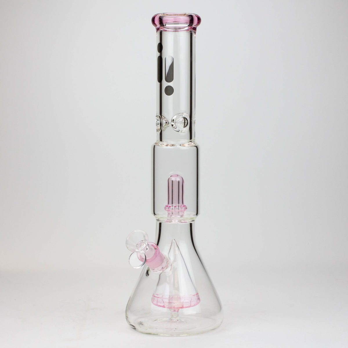 16 Inch Showerhead Perc Bong With Cone Diffuser from Infyniti in Pink