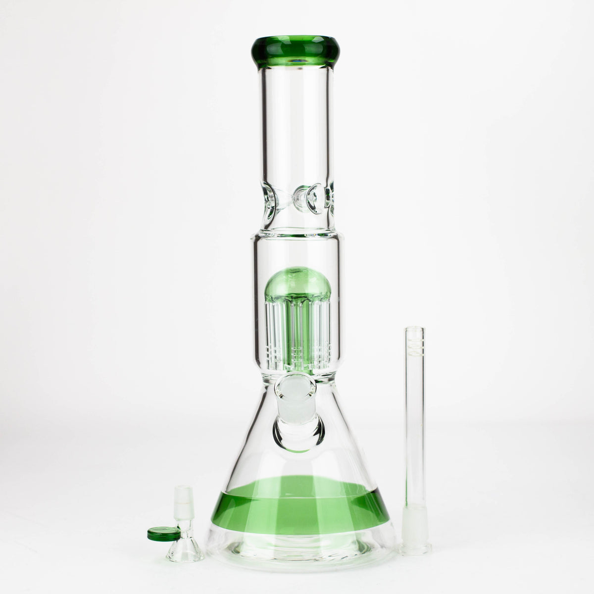 Infyniti 14 Inch 8-Arms Tree Perc Bong with Bowl Piece and Downstem