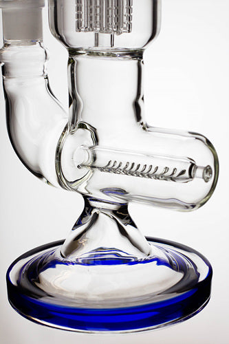 Side View of the inline diffuser on the 8 Arm Tree Perc Bong 