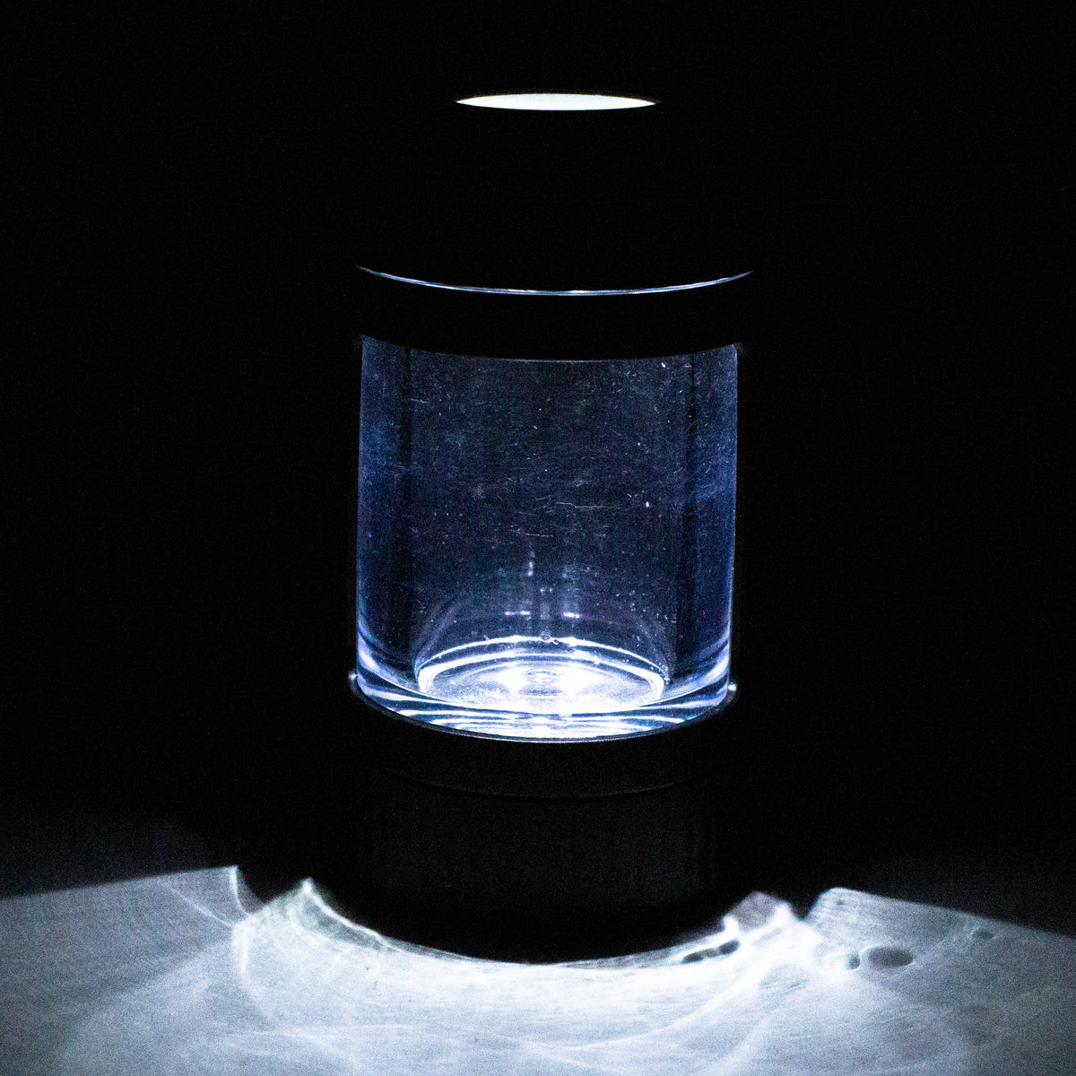 4-in-1 LED Magnify Jar with a grinder and one hitter