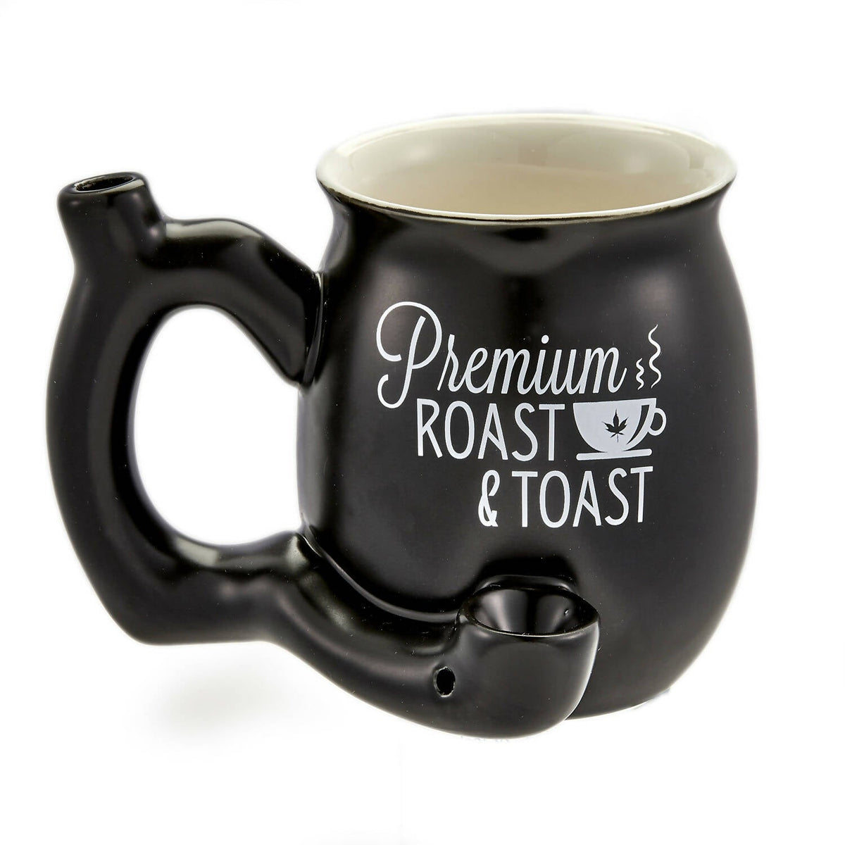 Matte Black Roast & Toast Pipe Mug