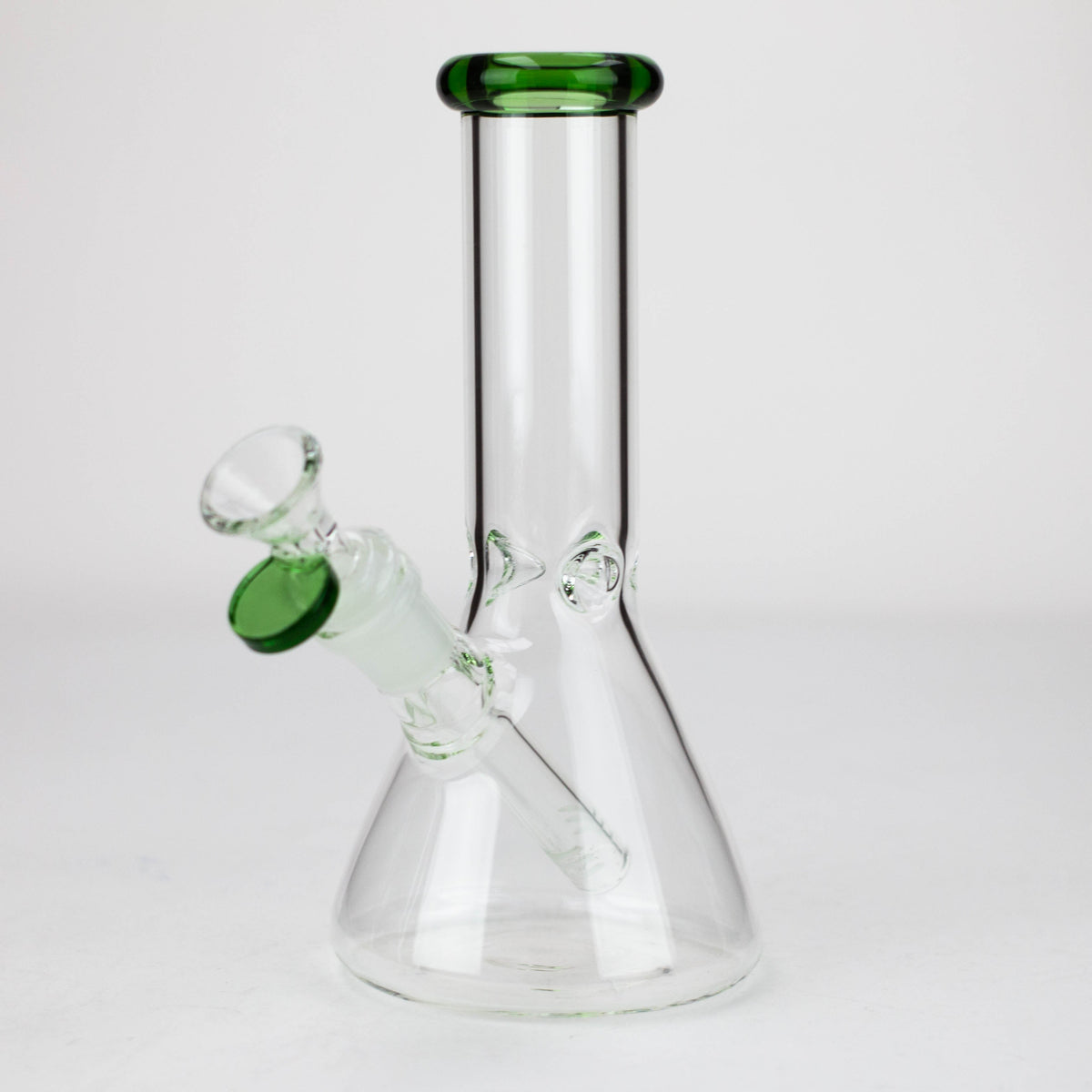 8 Inch Mini Glass Green Water Bong 