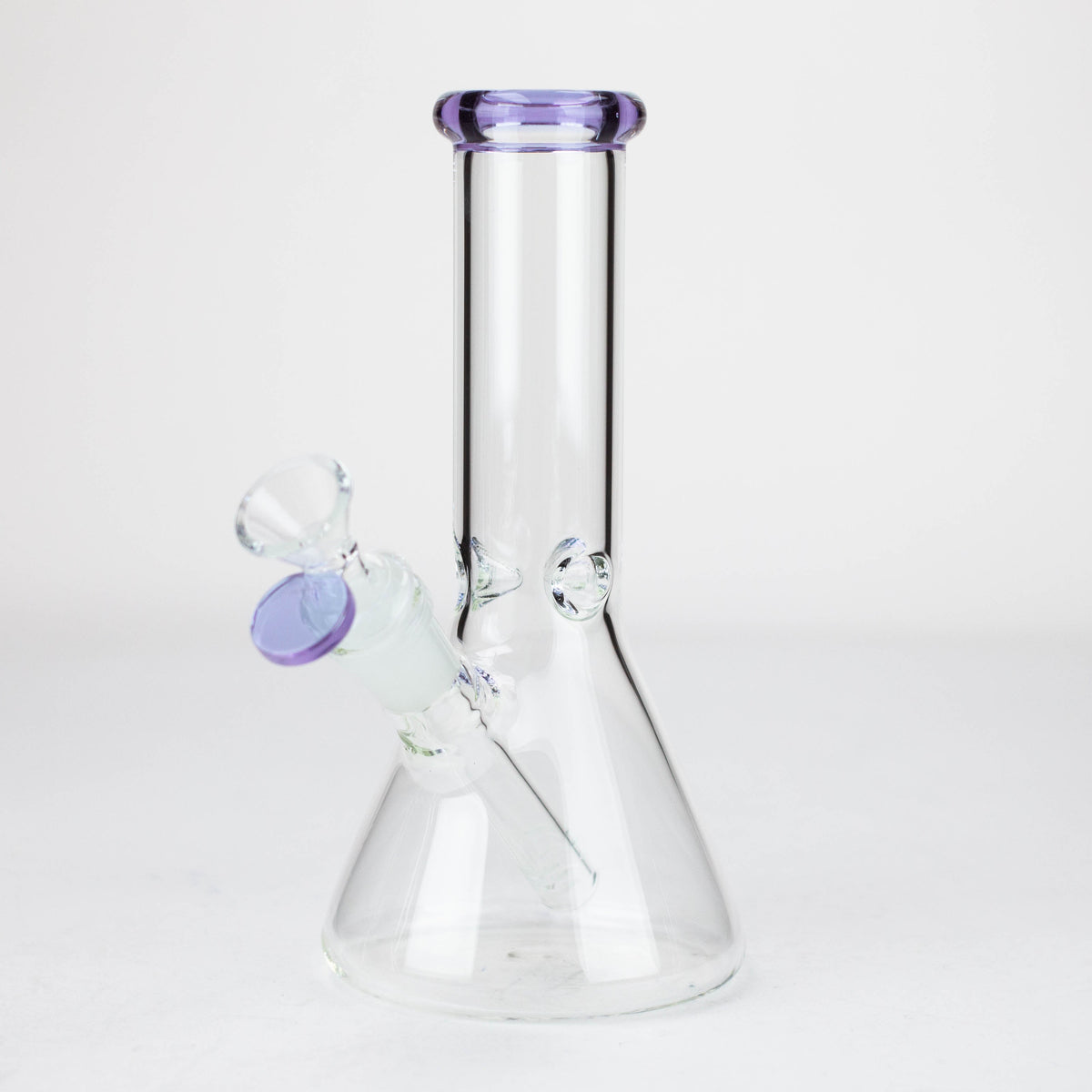 8 Inch Mini Glass Purple Water Bong 