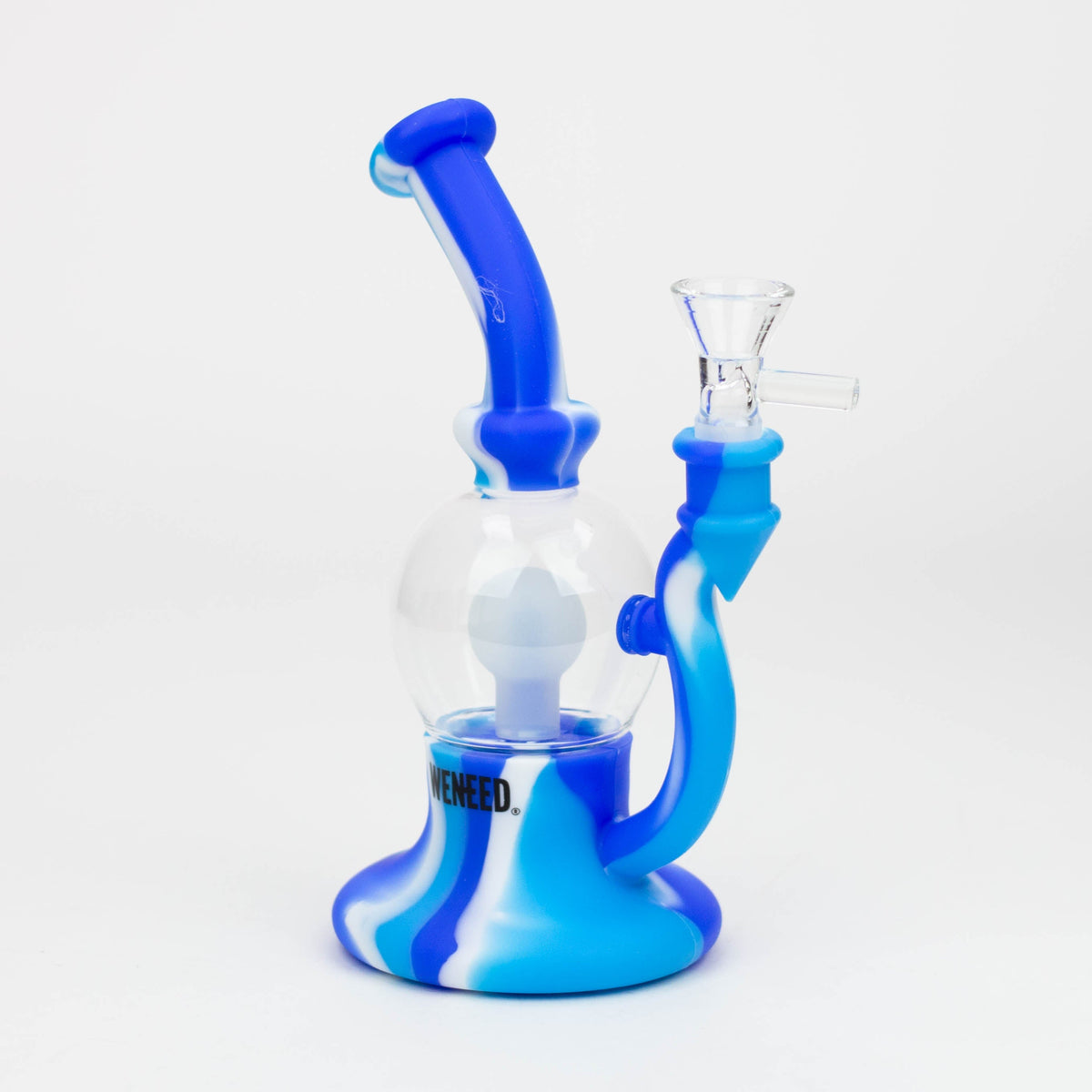 8 Inch Blue Silicone Bulb Bong from WENEED