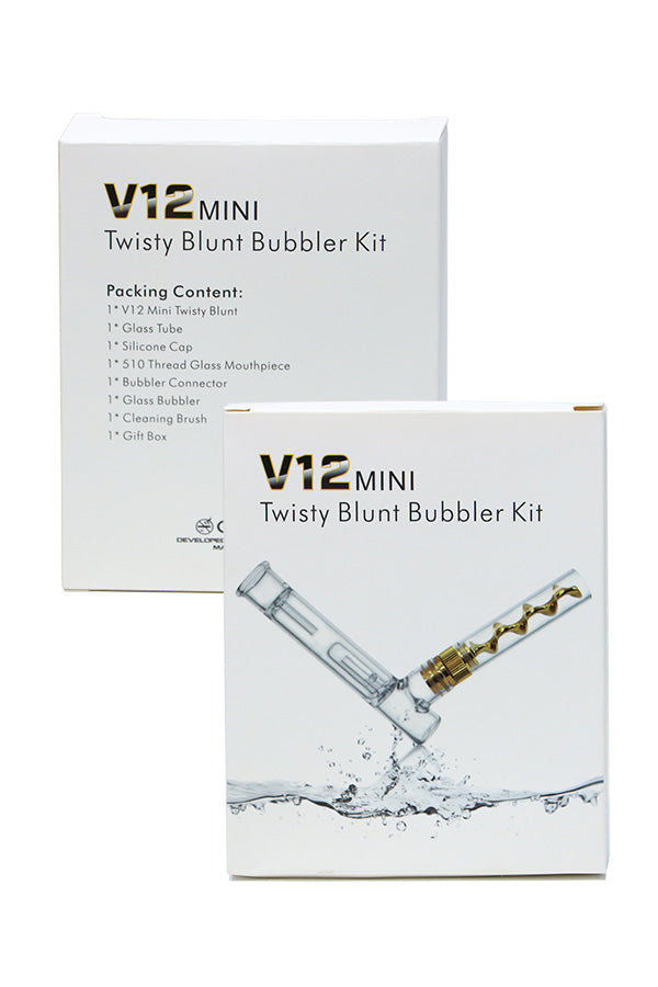 Mini Twisty Blunt Bubbler Kit [V12 Mini Kit] package