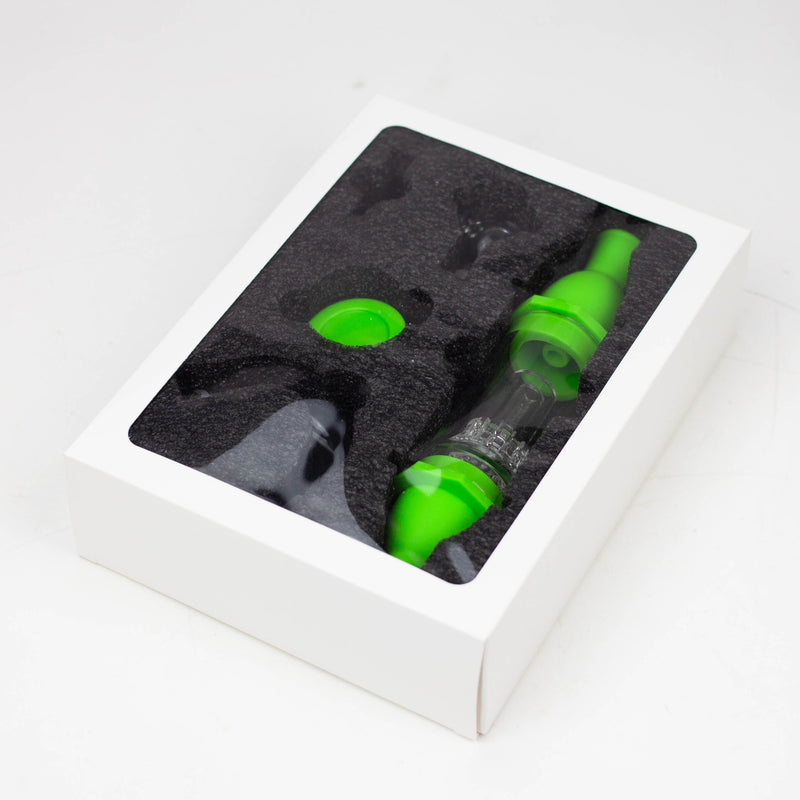 Green Silicone Nectar collector Kit in Packaging