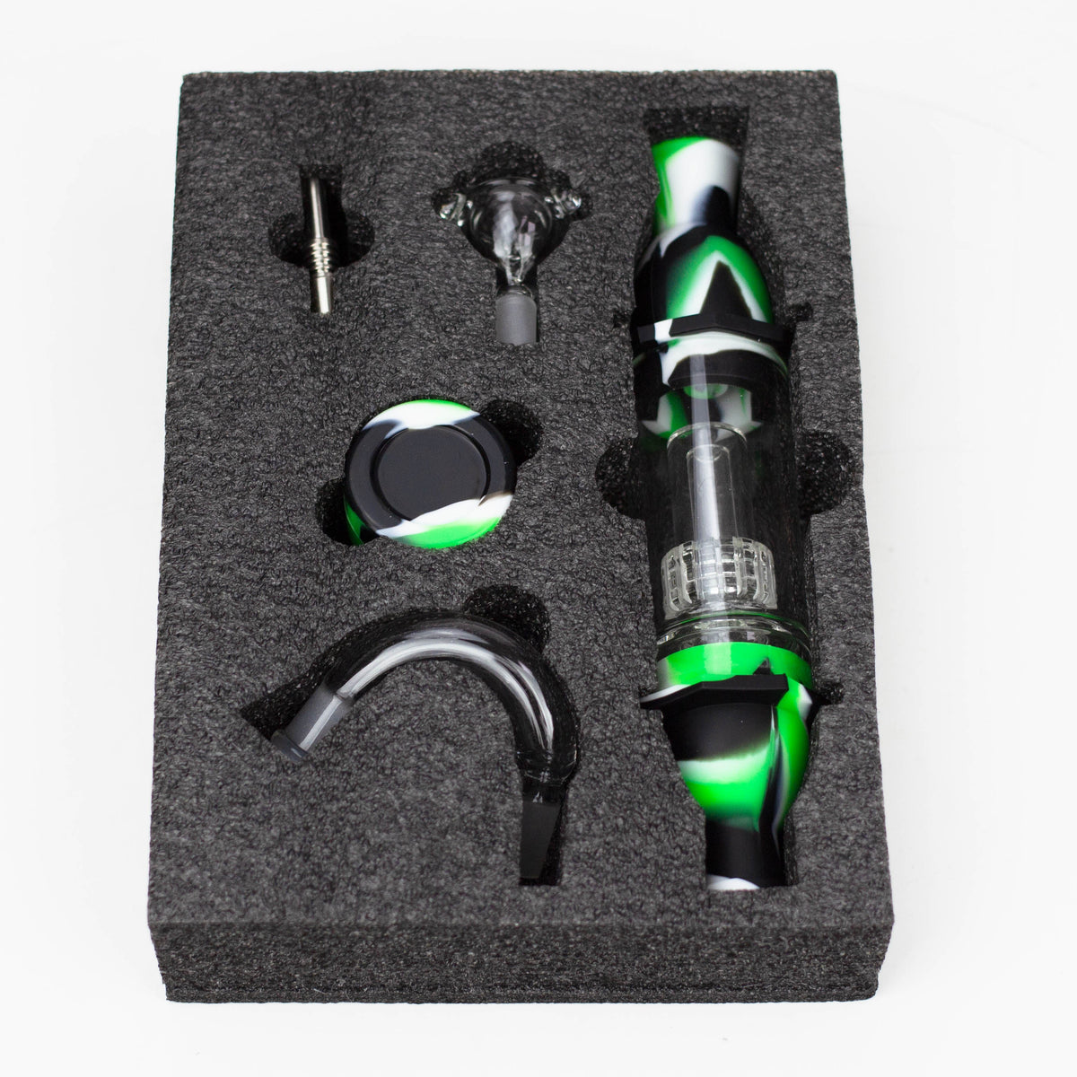 Green Silicone and Titanium Nectar Collector Kit