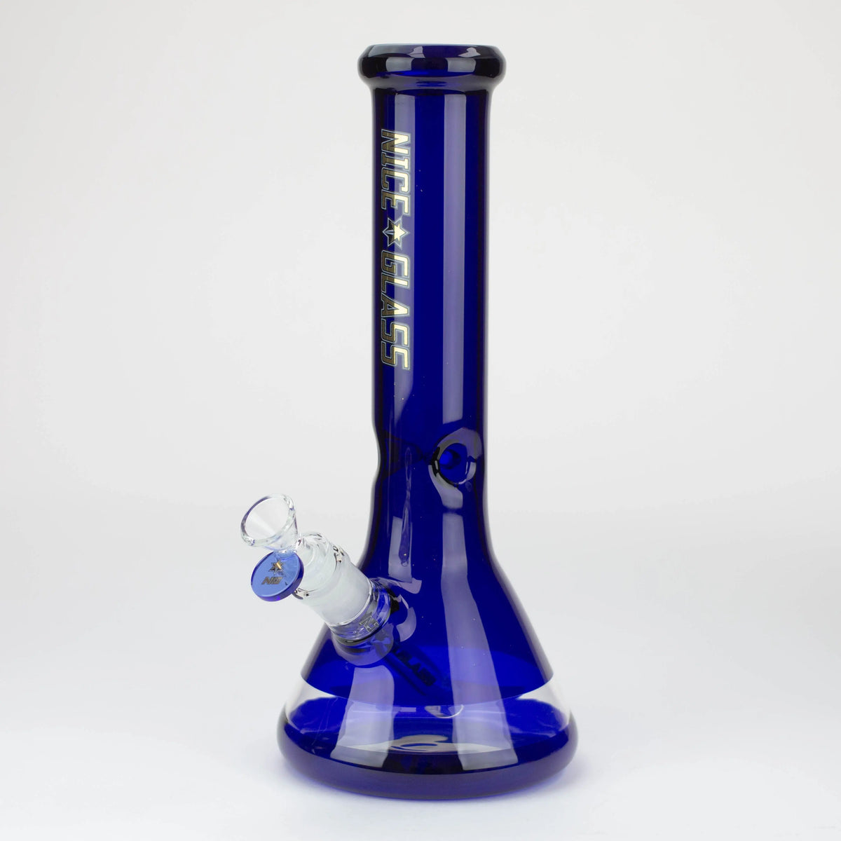 Nice Glass 12 Inch Classic Beaker Bong In Blue