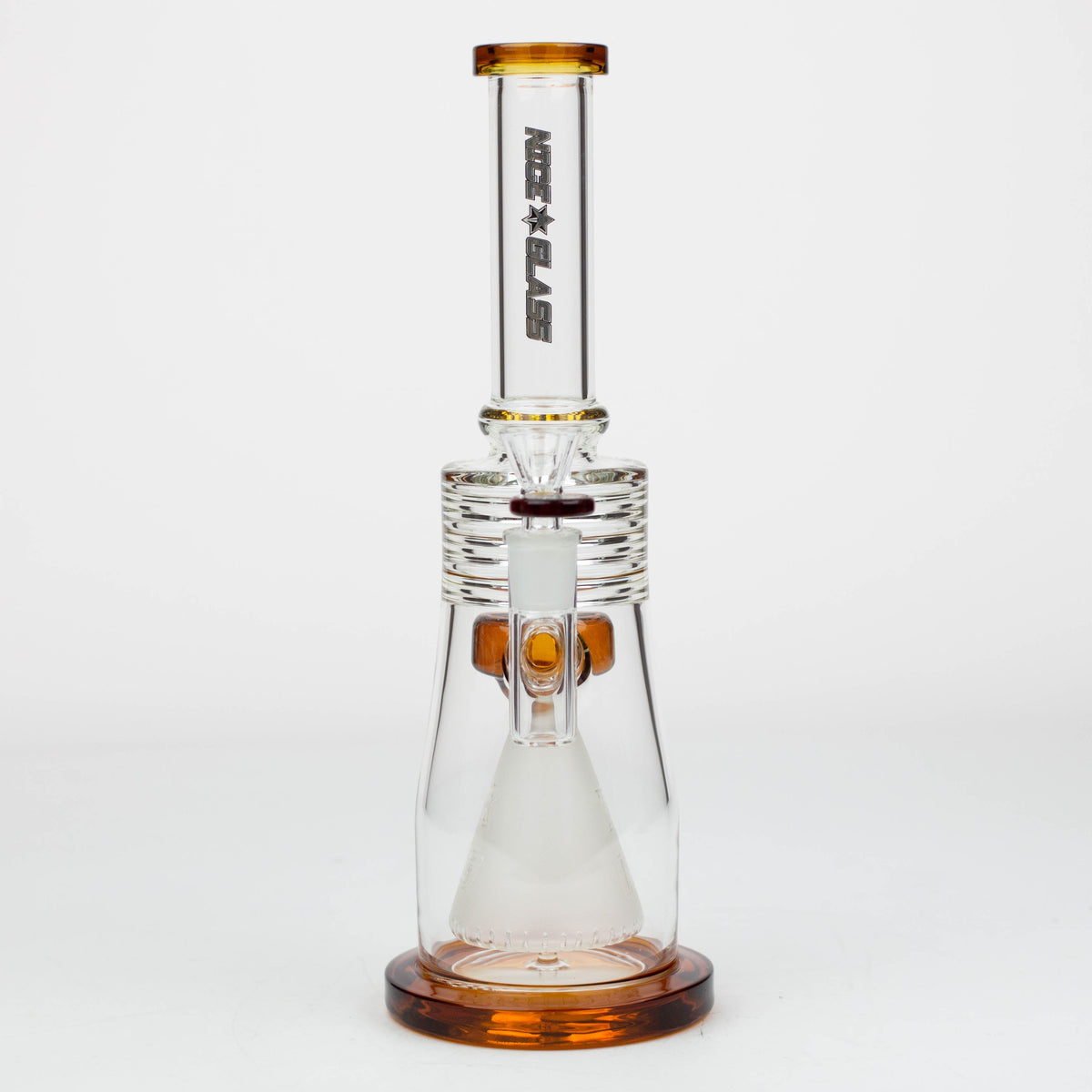 Nice Glass Frosted Cone Percolator Bong