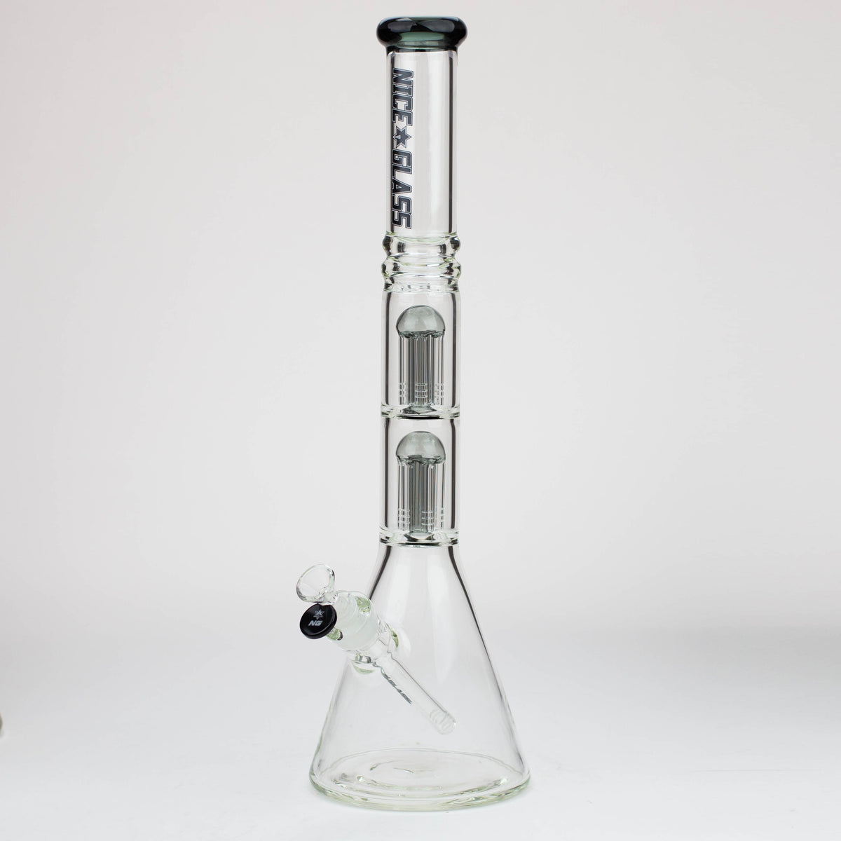 NG  Dual 6-Arm Tree Perc Bong in Black