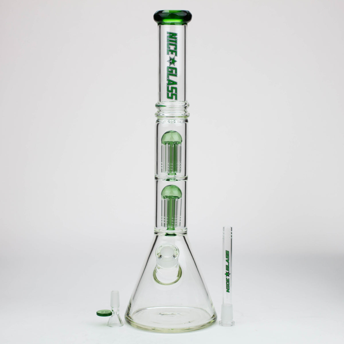 NG  Dual 6-Arm Tree Perc Bong with Bowl Piece and Downstem