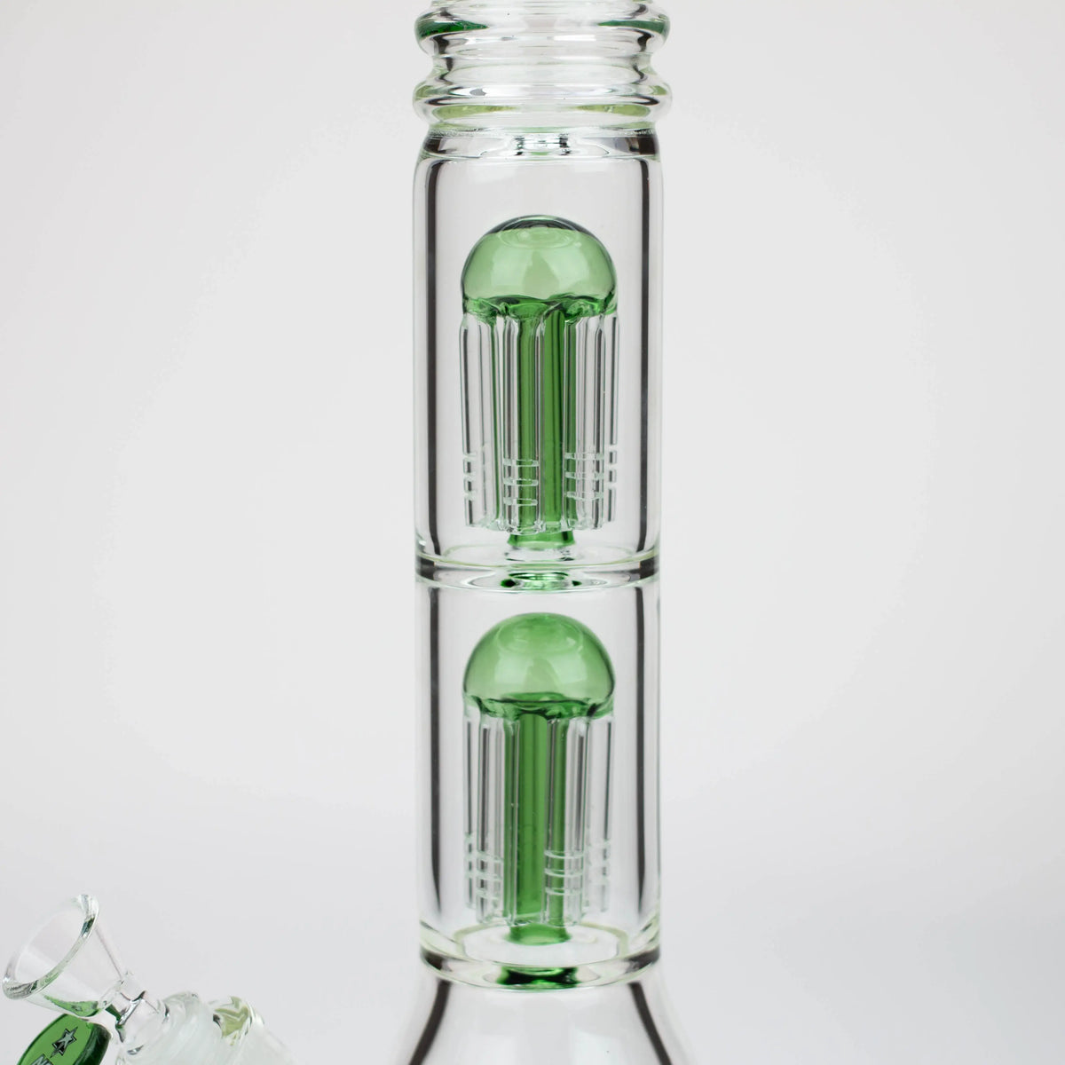 Double Percolators in the NG  18 inch Dual 6-Arm Tree Perc Bong