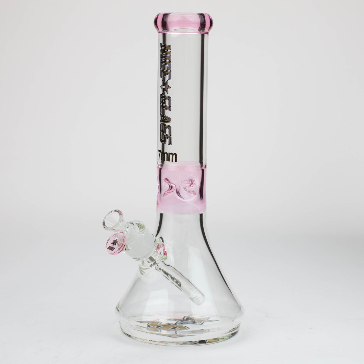 13 Inch Flat Base Pink Beaker Bong from Nice Glass