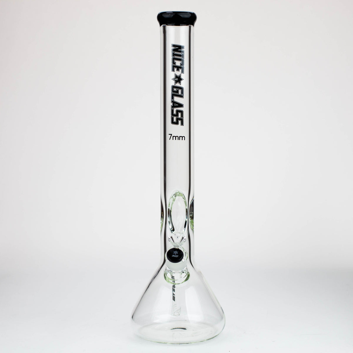 Front View of the Elbow Ice Beaker Bong from Nice Glass