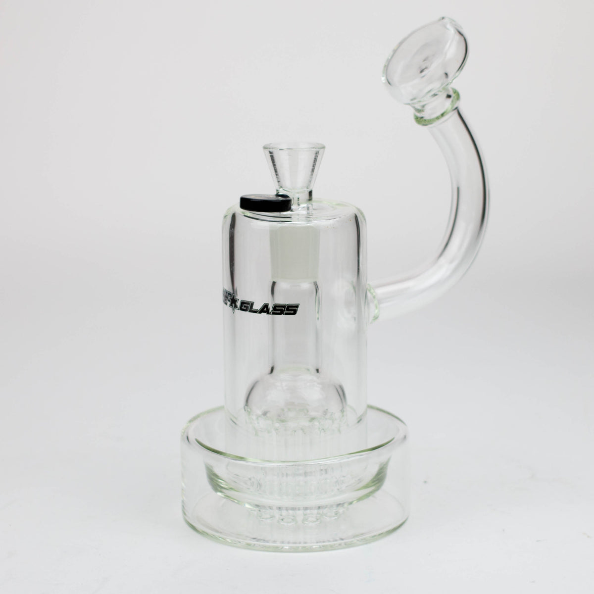 Nice Glass Mini Tree Perc Bubbler Bong in Black