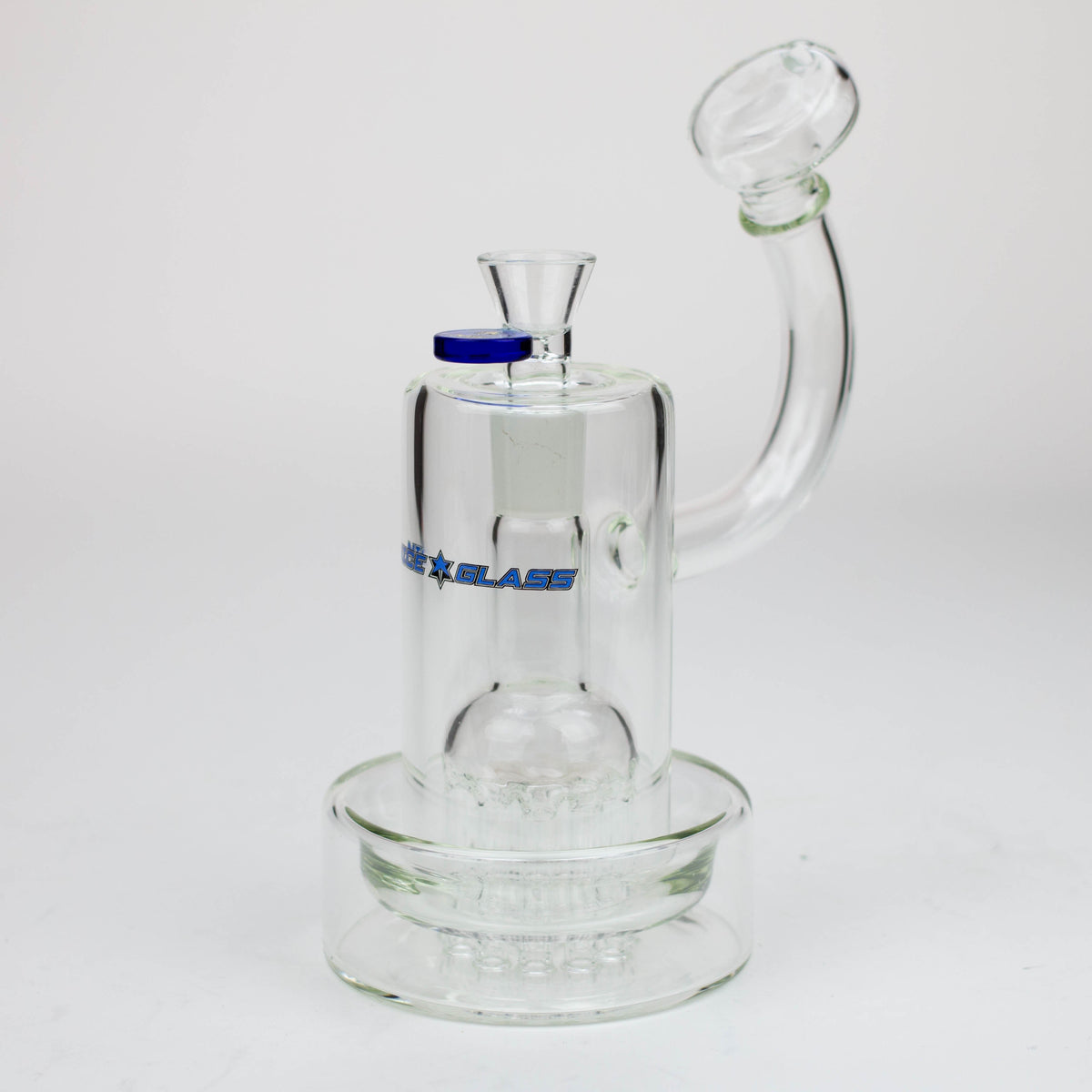 Nice Glass 8-inch 11 Arm Tree Percolator Bubbler Bong in Blue