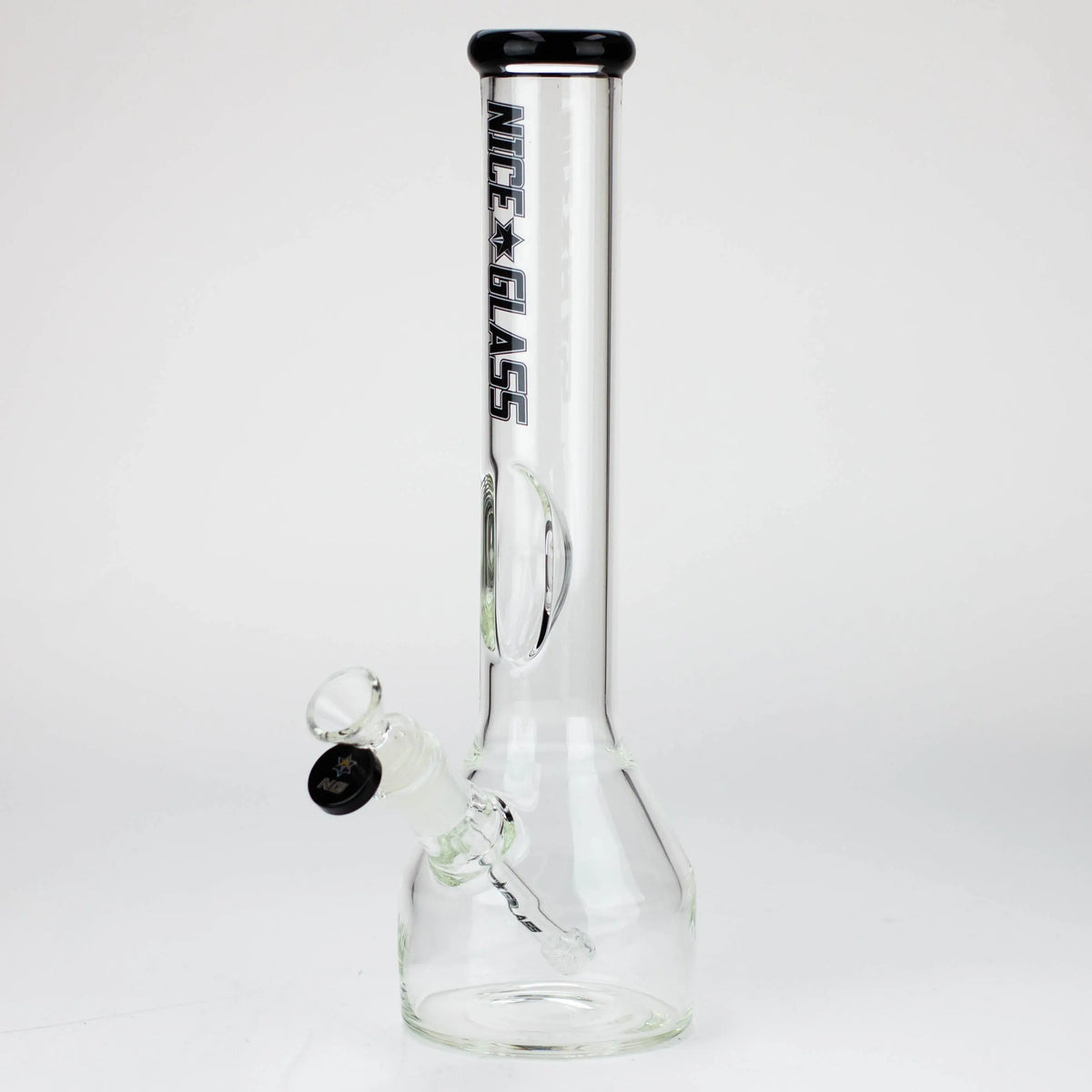 Nice Glass 13 inch Elbow Ice Bong in Black