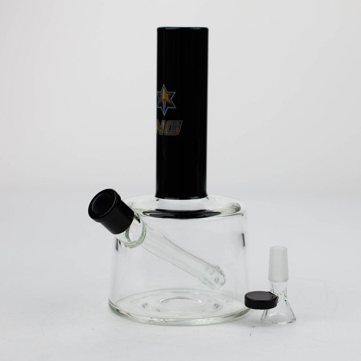 Nice Glass  8 inch Full Base Bubbler Bong with bowl piece