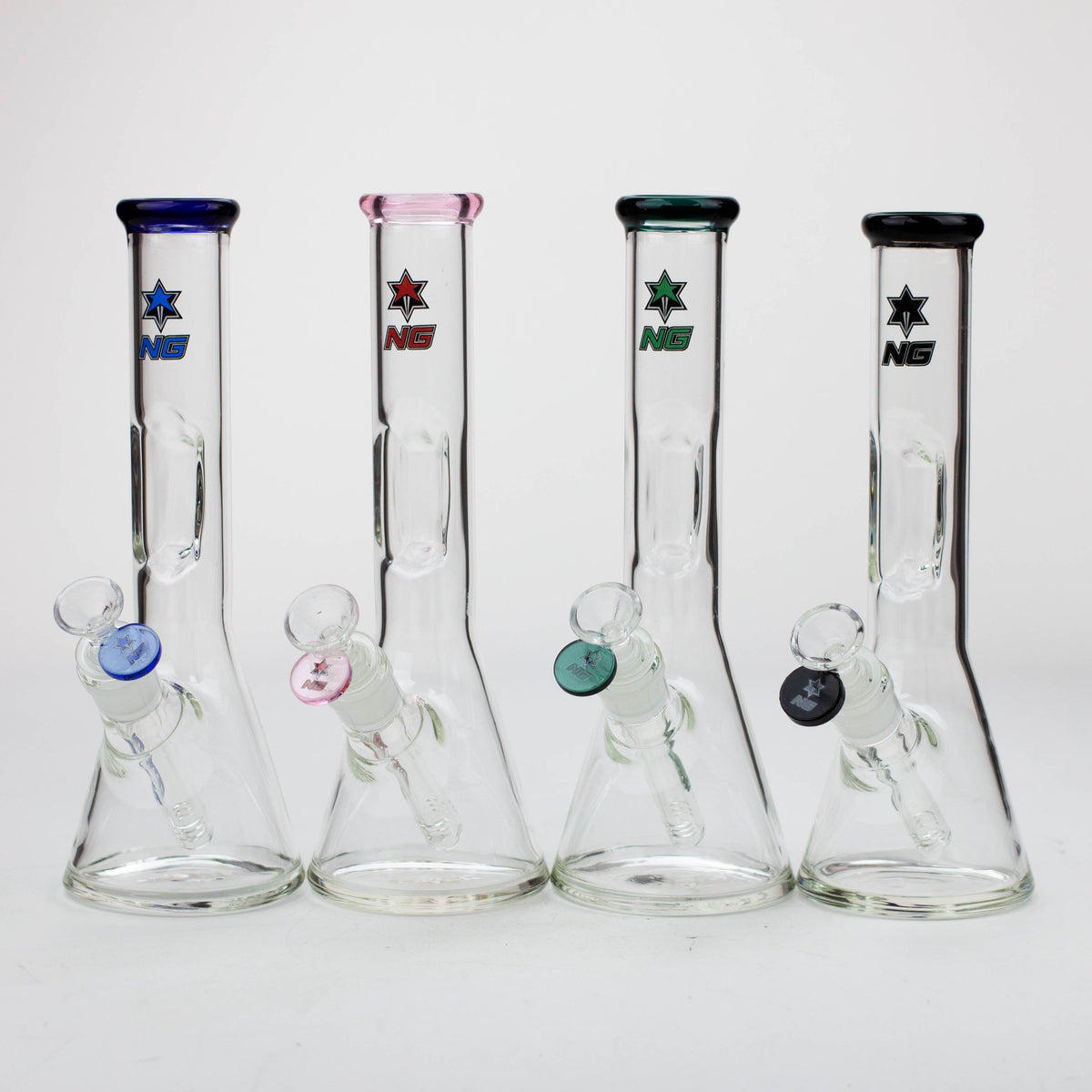 Nice Glass 10.5 inch Elbow Ice Beaker Bong