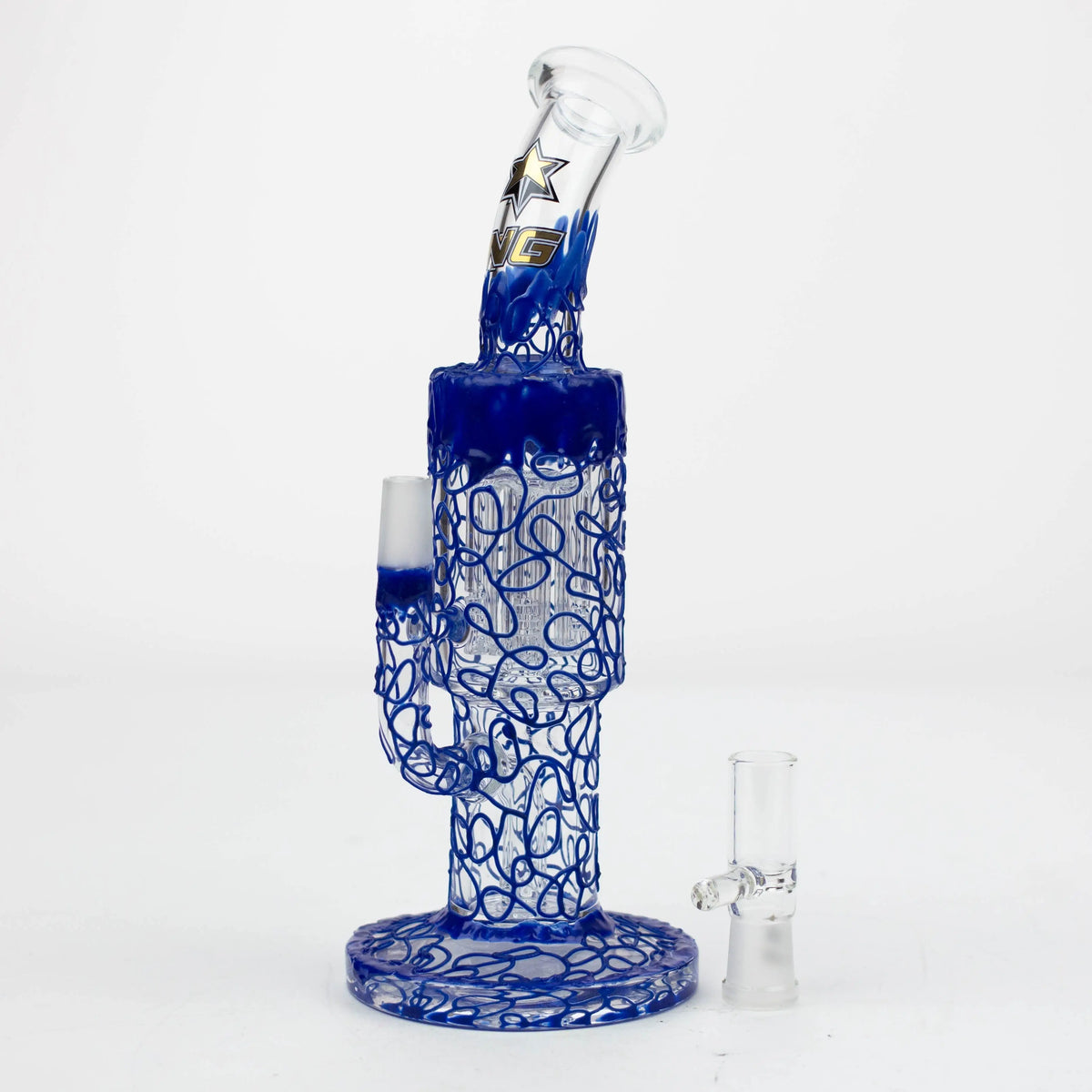 Nice Glass 10 inch Electroformed Tree Perc Bong with reverse bowl piece