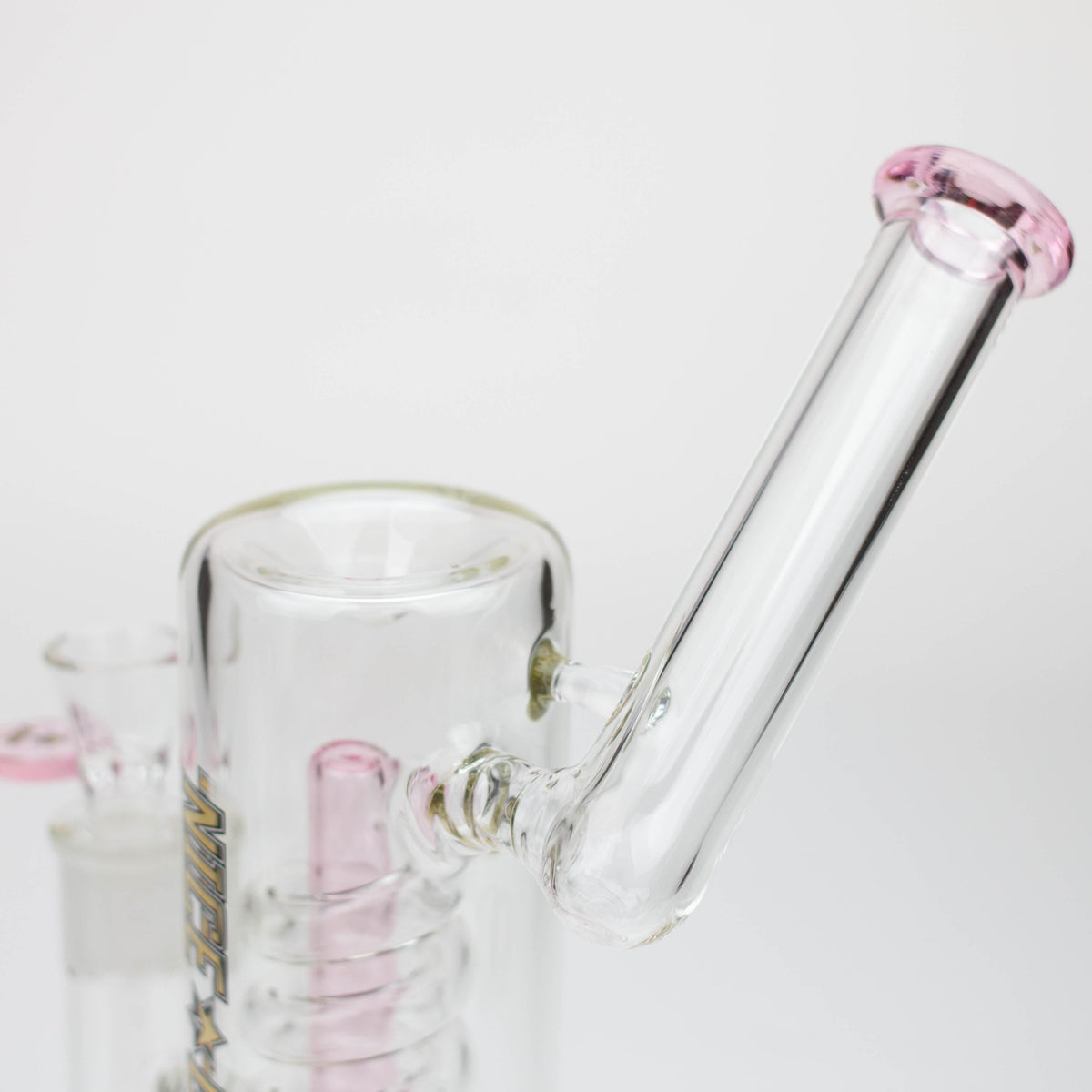 Glass Mouth Piece on the Nice Glass 10.5 inch Spiral Perc Bong