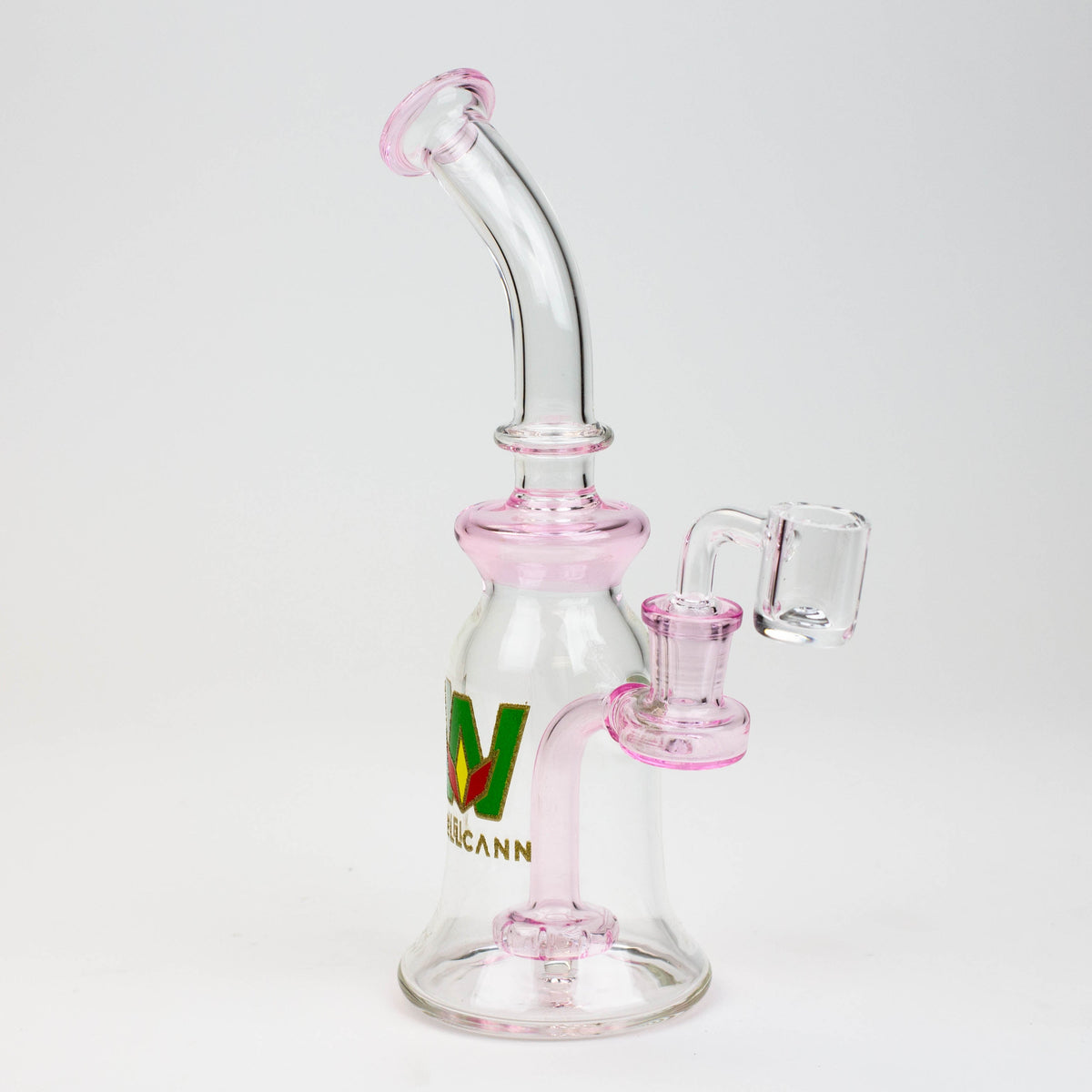 8" WellCann Bell Dab Rig & Banger - Pink - Canada