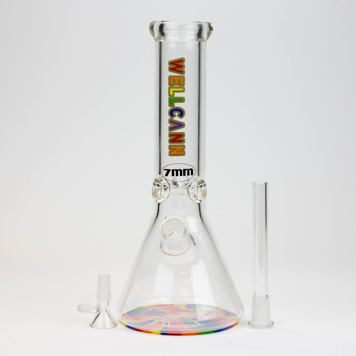 WellCann 12 inch Thick Beaker Bong with Glass Bowl Piece and Downstem