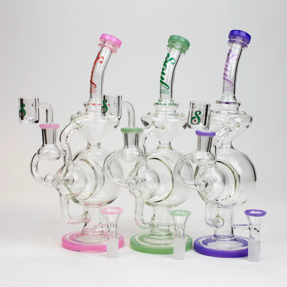 9" SOUL Glass 2-in-1 Recycler Dab Rig & Bong