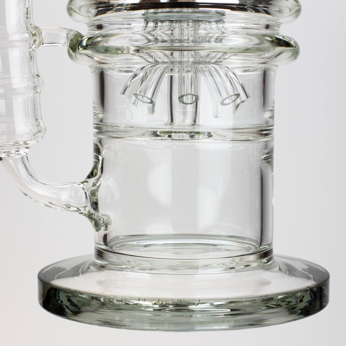 Sturdy Thick Base of the H20 21" Dual Percolator Glass Bong