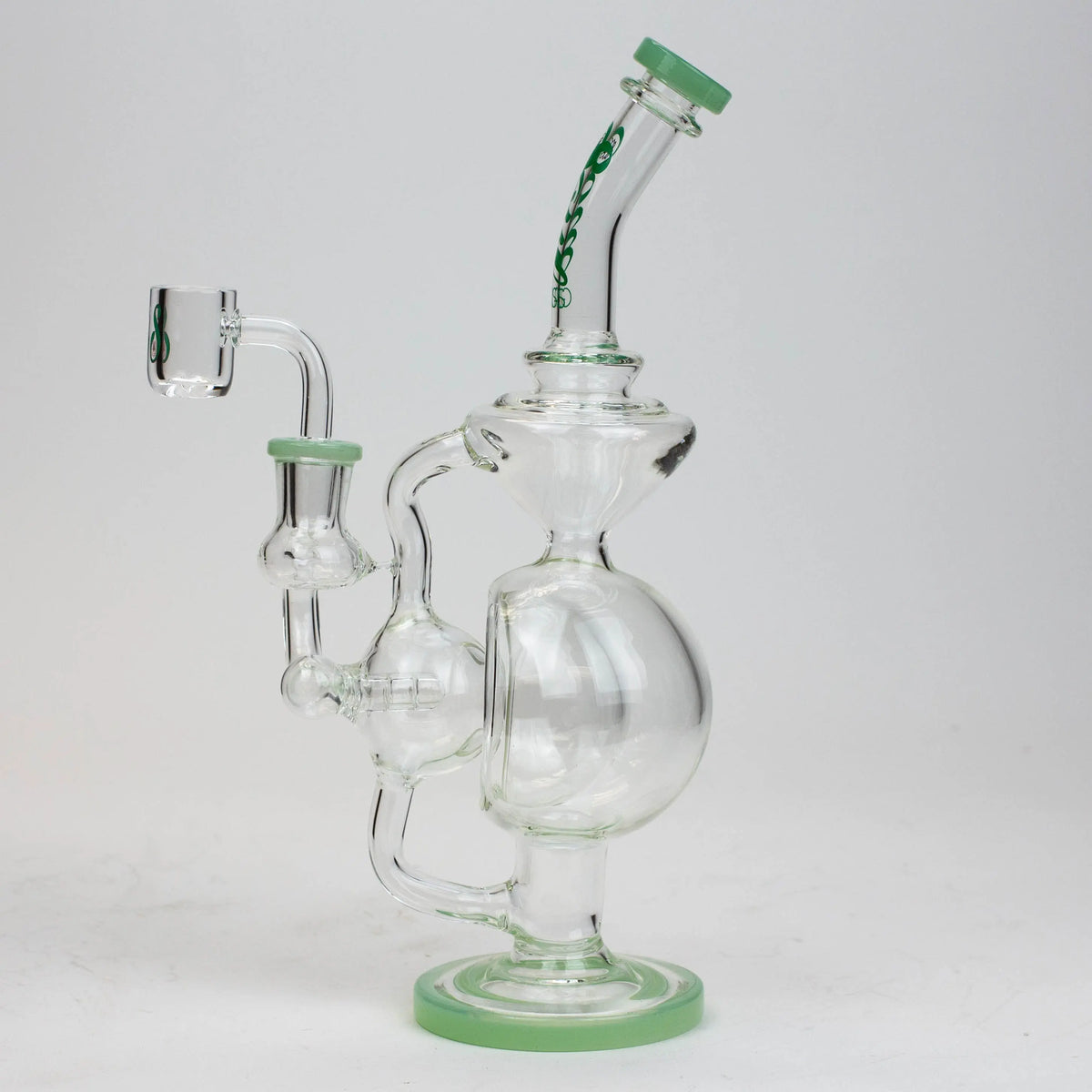 9" SOUL Glass 2-in-1 High Quality Recycler Dab Rig & Bong